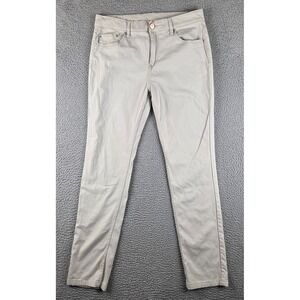 Mugsy Jeans Mens 34x34 (33x33) Beige Gray Harbors Stretch Performance